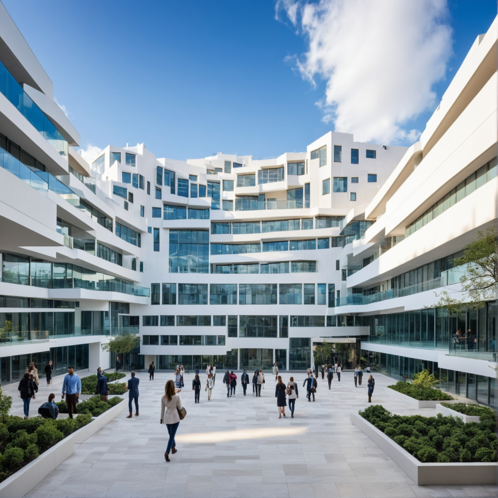 فضای باز مجتمع مسکونی اشتاگاوا